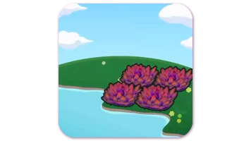 Hydrated red tall grass