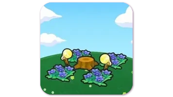 Flower garden stump stage
