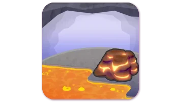 Piping-hot lava