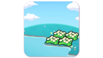 Hydrated fluffy flower bed