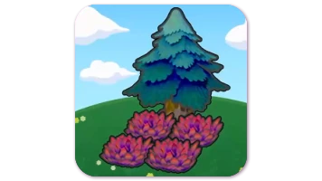 Tree-shaded red tall grass