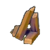 Broken timber