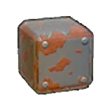 Rusted iron-plate flooring